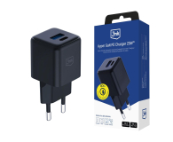 3MK Hyper GaN Charger 20W QC4+ PD PPS USB 1A1C Black EU - 1333353 - zdjęcie 1
